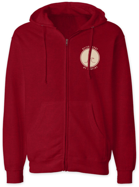 Mens Red Front - Hoodie (632x784), Png Download