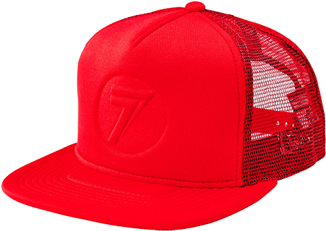 Stamp It Hat Red - Seven Stamp It Men's Trucker Adjustable Hats (520x383), Png Download