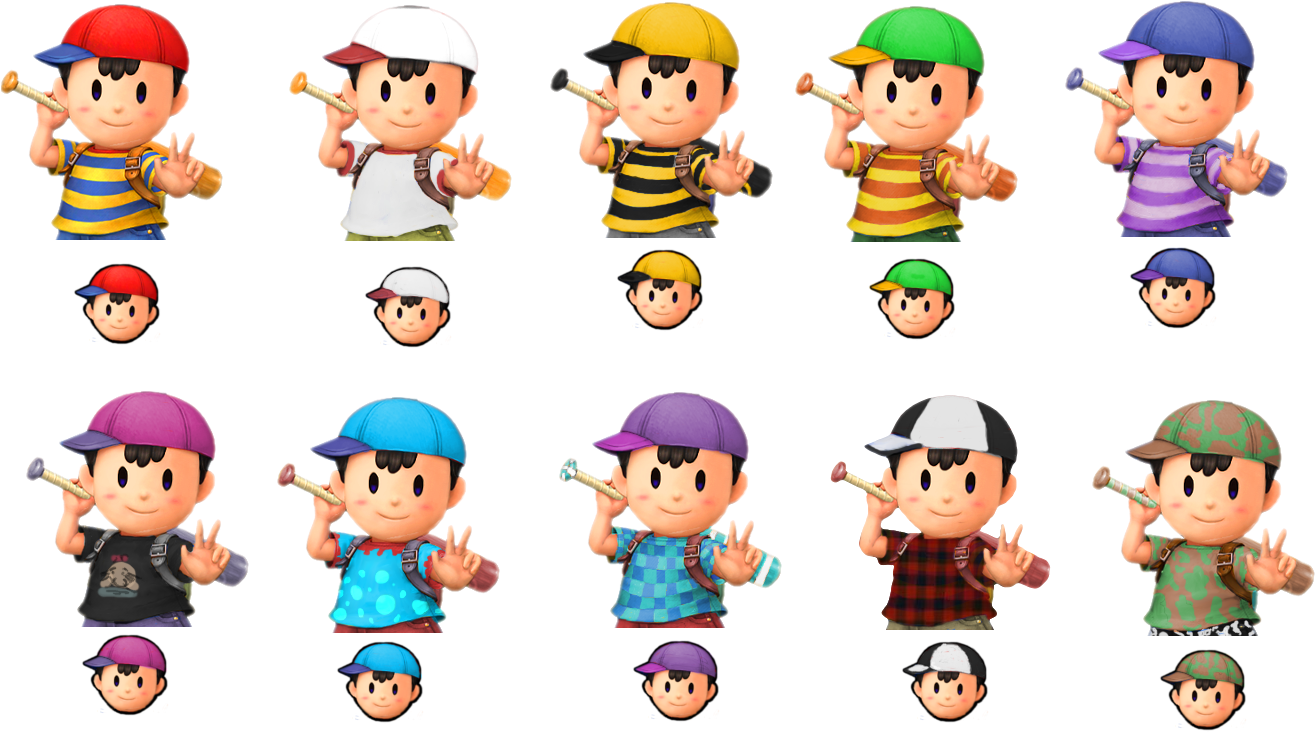 Nessaltcostumes1 - Ness Smash 5 (1352x782), Png Download