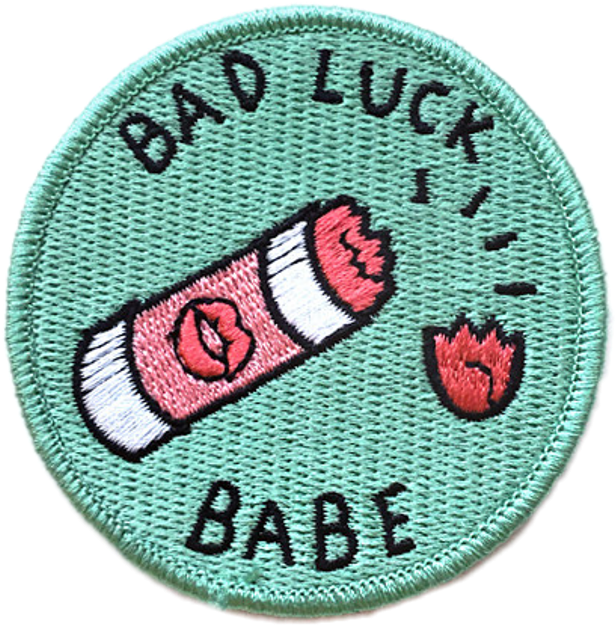 Badluck Babe Patch Lipstick Aesthetic Diva - Png Clothes Green Aesthetic (1024x1024), Png Download