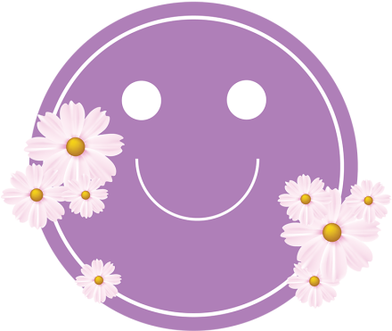Flor Insignia Con Una Gran Sonrisa - Smile (640x640), Png Download
