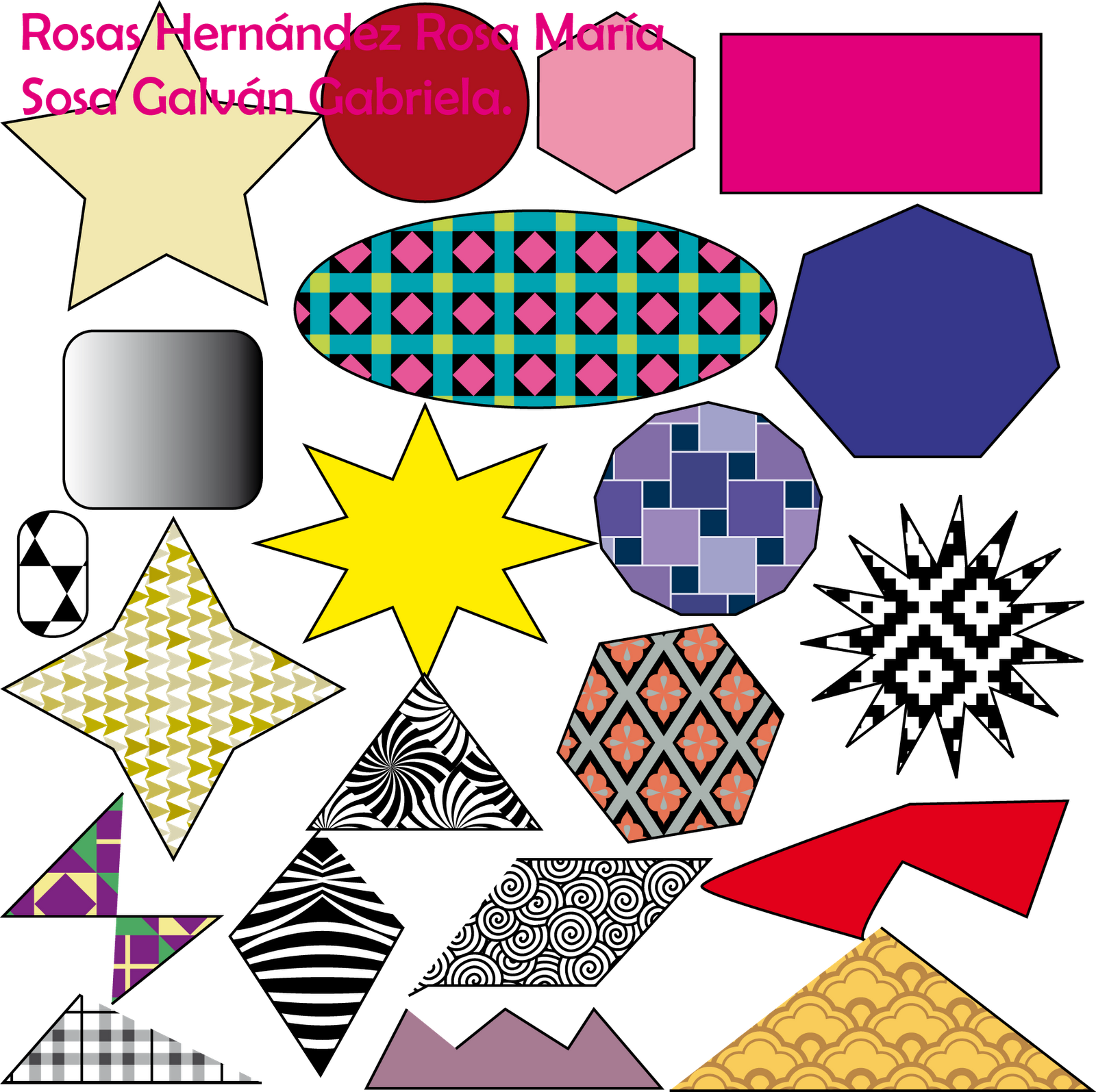 Collage De Figuras Geométricas (1600x1595), Png Download