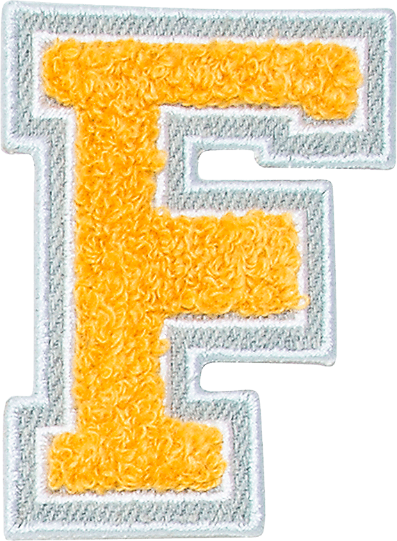 Letter F Png - Letter F Patches Png (571x778), Png Download