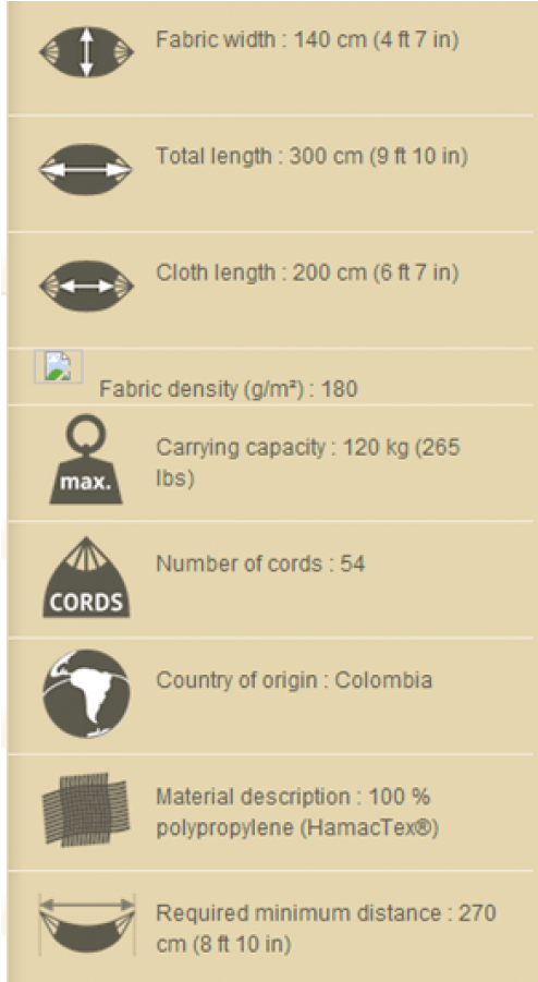 La Siesta Sonrisa Weather-resistant Single Classic - Colombian Weatherproof Sonrisa Single Hammock By La (900x900), Png Download