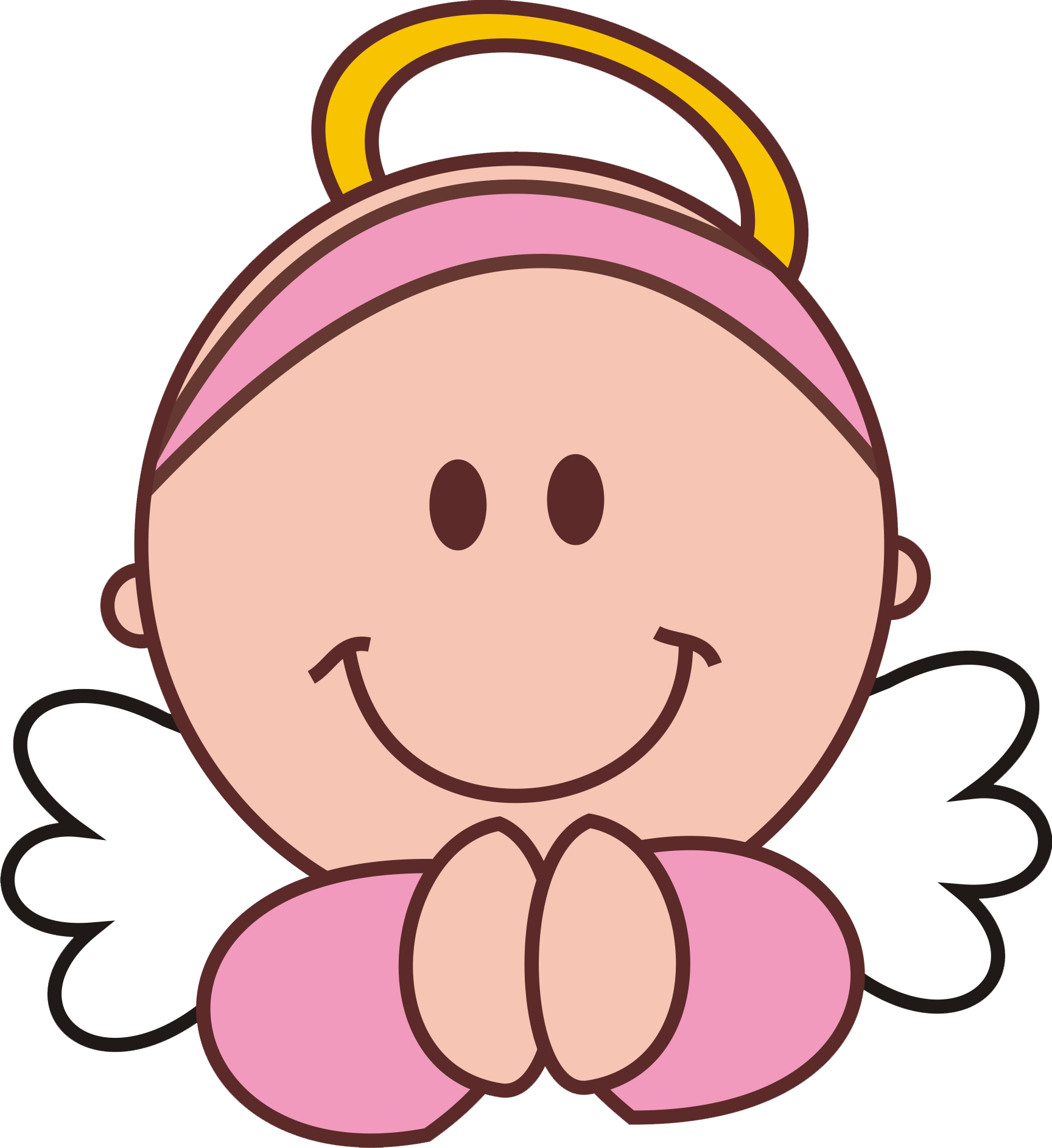 Download Resultado De Imagen Para Angelitos Caricatura Angelito Rosa De Bautizo Full Size Png Image Pngkit