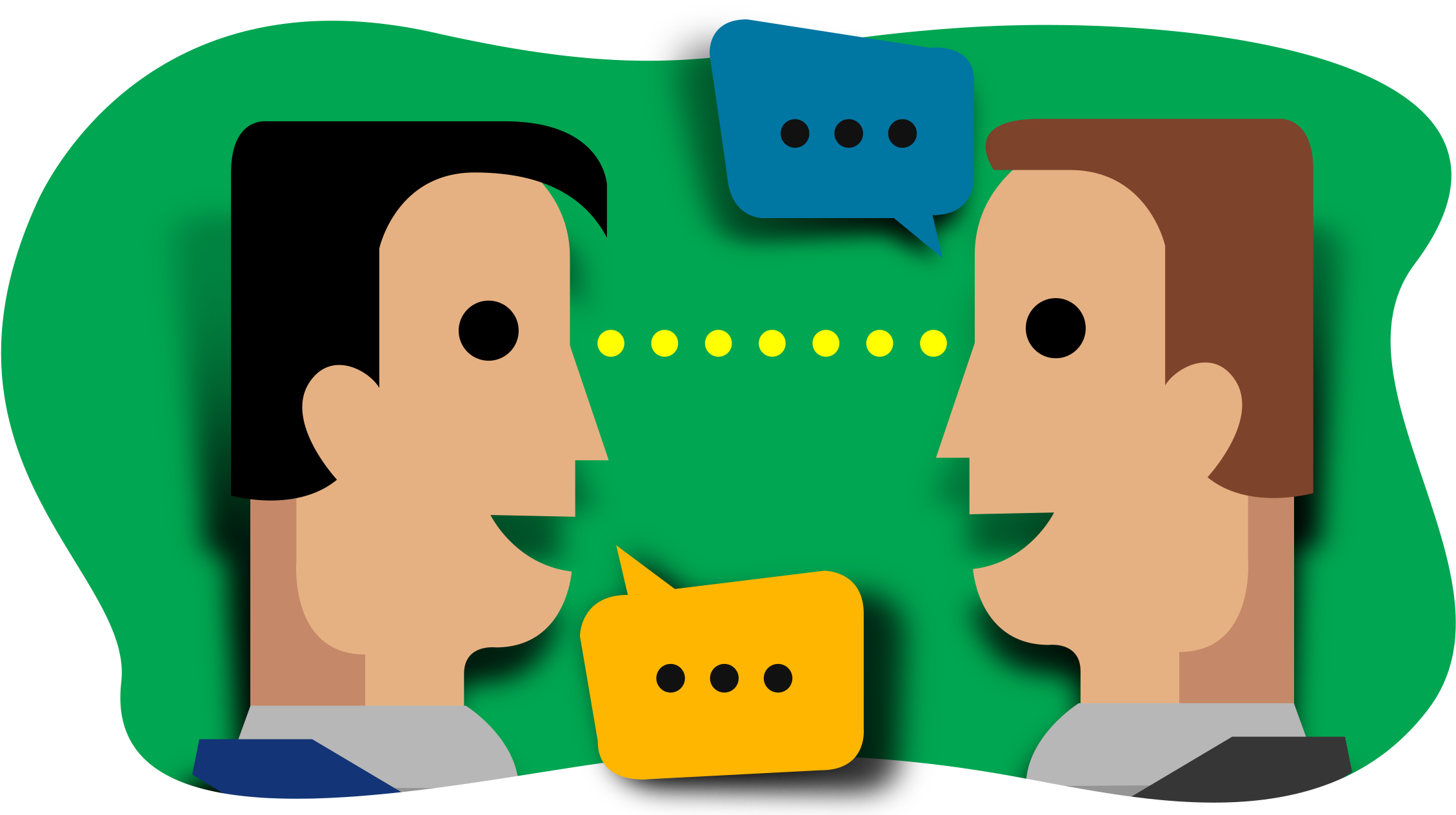 Introducing Yourself - Stimuli - Eye Contact Clipart Png (2400x1288), Png Download