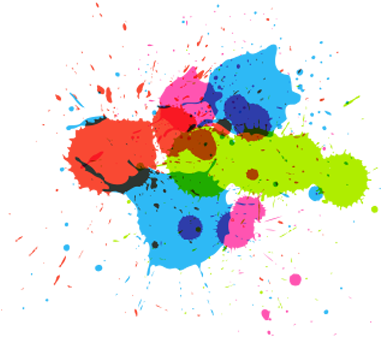Web Positioning - Colorful Splash Of Water Vector (500x350), Png Download