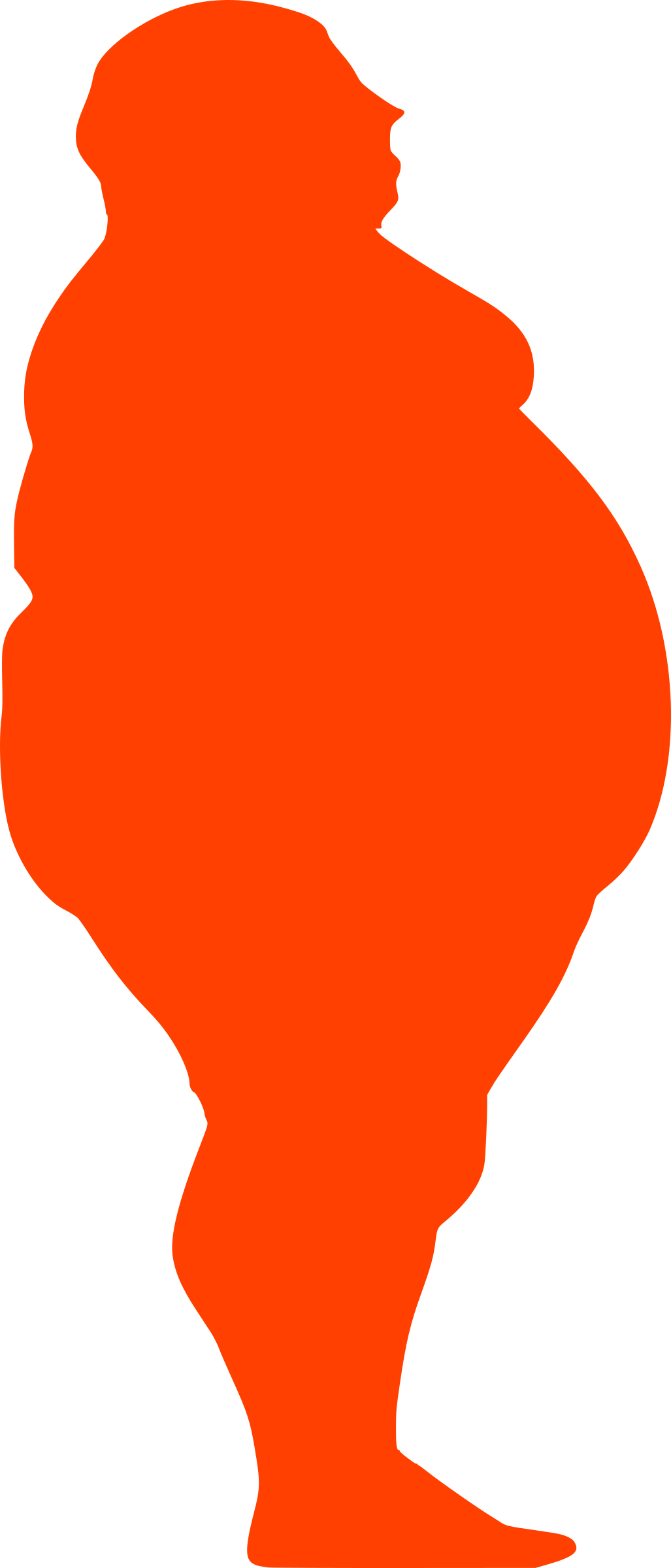 Big Image - Clipart Obese (1027x2400), Png Download