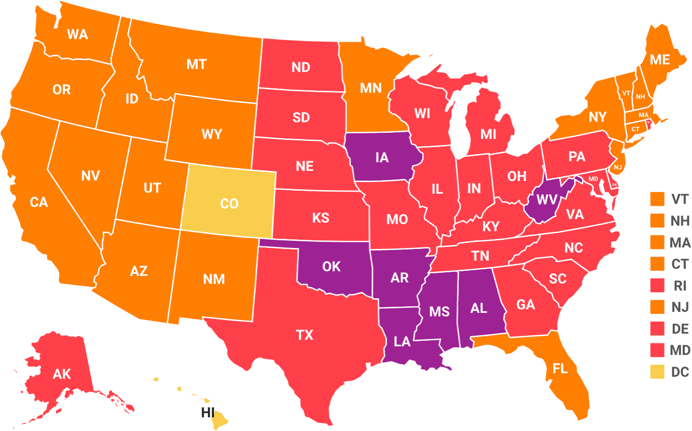 The Adult Obesity Rate Was At Or Above 35% In Seven - Us Obesity Rates 2018 (1362x850), Png Download