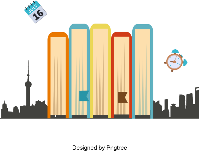 Simple Diseño Grafico De Libros Pintados A Mano - Psd (640x640), Png Download