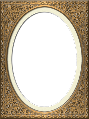 Oval Frames Png Photo Frames Set - Circle (300x400), Png Download