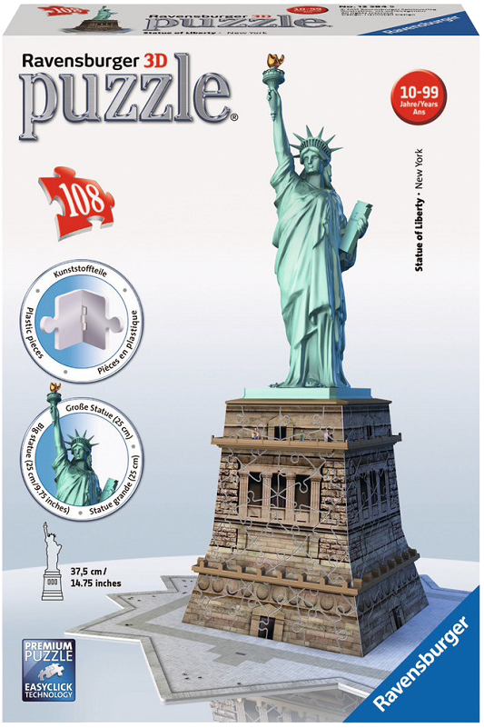 Estatua De La Libertad - Statue Of Liberty Ravensburger Puzzle (1000x800), Png Download
