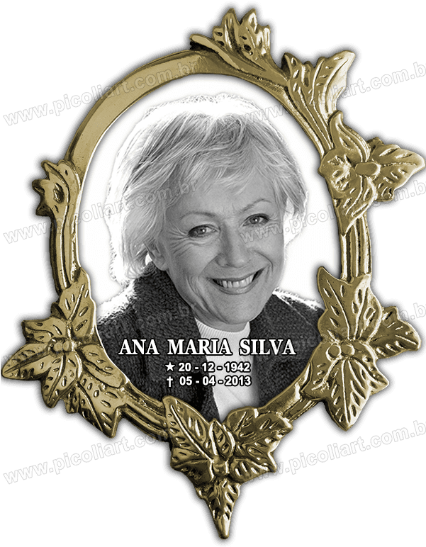 Foto Em Porcelana Oval Foto Em Porcelana Oval - Cemetery (600x800), Png Download