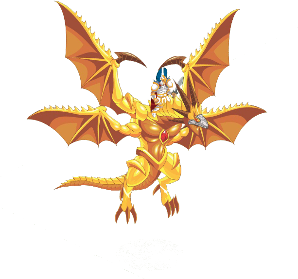 Golden Extreme Dragon Rider - Black Bahamut Dragon (644x616), Png Download
