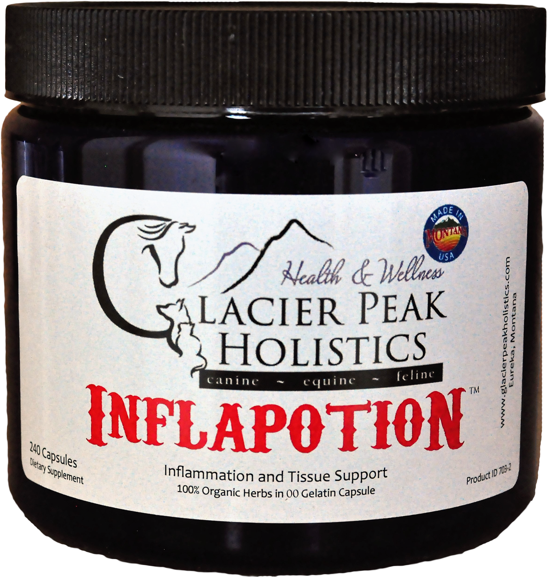Inflapotion Capsules - Glacier Peak Holistics Inflapotion (2039x2048), Png Download
