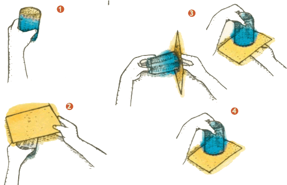 Sobre La Tarjeta Y Esto Impide Que El Agua Se Derrame - Child Art (590x376), Png Download