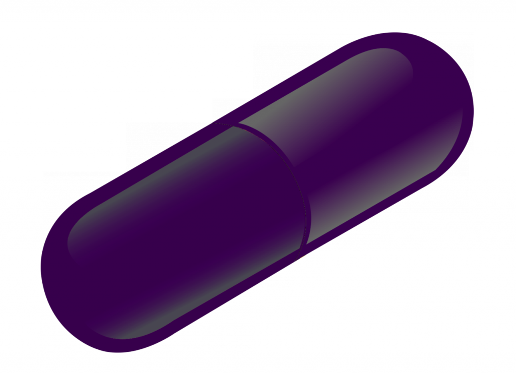 Grape Flavored Empty Capsules Size - Pill (1024x740), Png Download