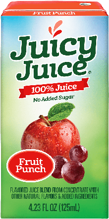 100 Percent Fruit Punch, - Juicy Juice Fruit Punch Box (650x499), Png Download