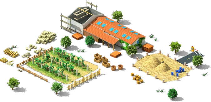 Vineyard Construction - Farming Megapolis Png (675x327), Png Download
