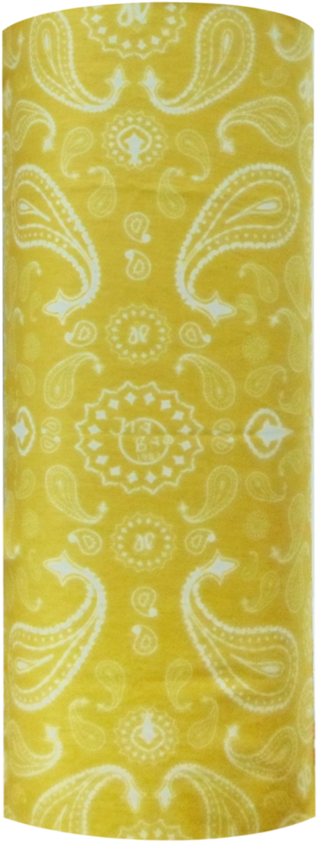 Yellow Paisley Bali Bandana - M541-560 Fashion Bufanda Tubular Hijab Camo Bandana (1400x1400), Png Download