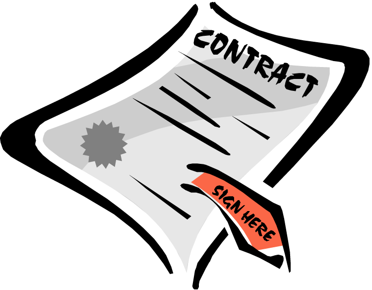 Contracts - - Contract Clipart (750x584), Png Download
