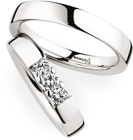 Christian Bauer Gorgeous Platinum Wedding Bands With - Christian Bauer Wedding Ring (600x600), Png Download
