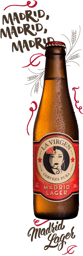 Cerveza La Virgen (460x964), Png Download