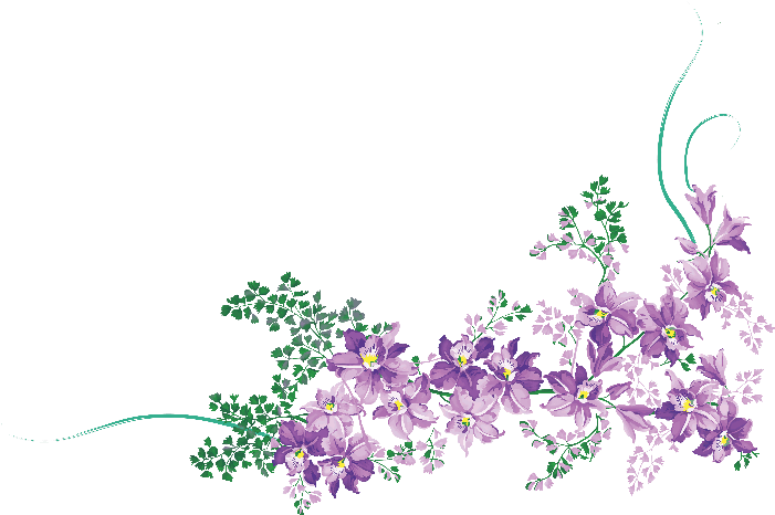 Flores Ilustraciones En Png Para Artesanía Y Diseños - Purple Flower Design Png (700x472), Png Download