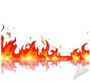 Vinilo Pixerstick Reflejada Llama De Fuego • Pixers® - Fire Vector Background (400x400), Png Download
