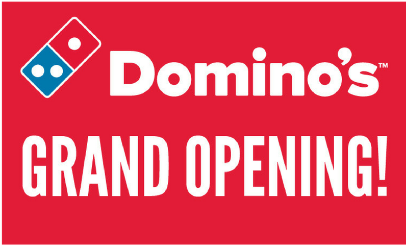"grand Opening" Banner - Domino Pizza Logo Png (800x800), Png Download