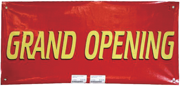 Banner -grand Opening, Big, Red - Carmine (640x480), Png Download