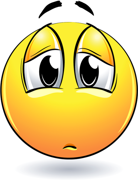 Смайлик, Грустный Смайлик, Грусть - Emoji Expression (455x600), Png Download