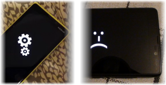 Engranajes En Marcha O Una Cara Triste - Nokia Lumia 520 Carita Triste (568x293), Png Download