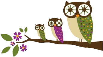 Buho En Rama Png - Buhos Dibujo Png (441x319), Png Download