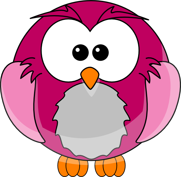 Buho Clip Art - Fat Owl Cartoon (600x586), Png Download