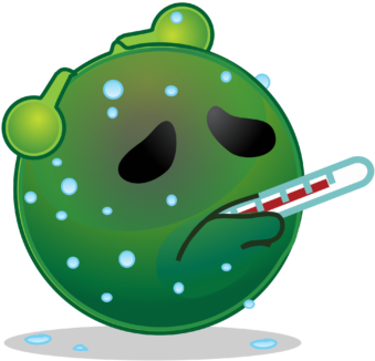 Despite Our Efforts To Live As Healthy As Possible, - Sick Alien (350x350), Png Download