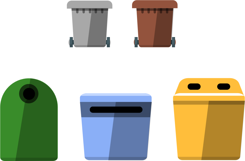 Los Contenedores De Reciclaje - Recycling (846x556), Png Download