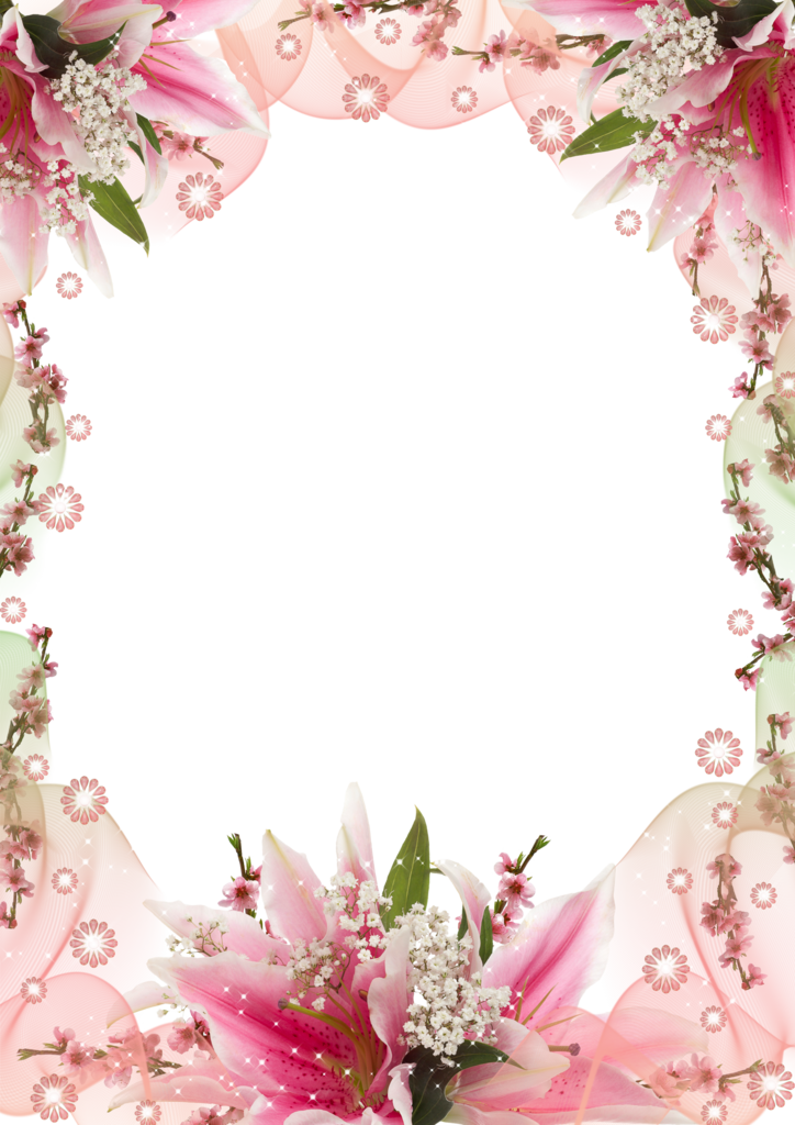 Download Marcos De Cumpleaños Con Flores Clipart Picture - Picture Frame (724x1024), Png Download