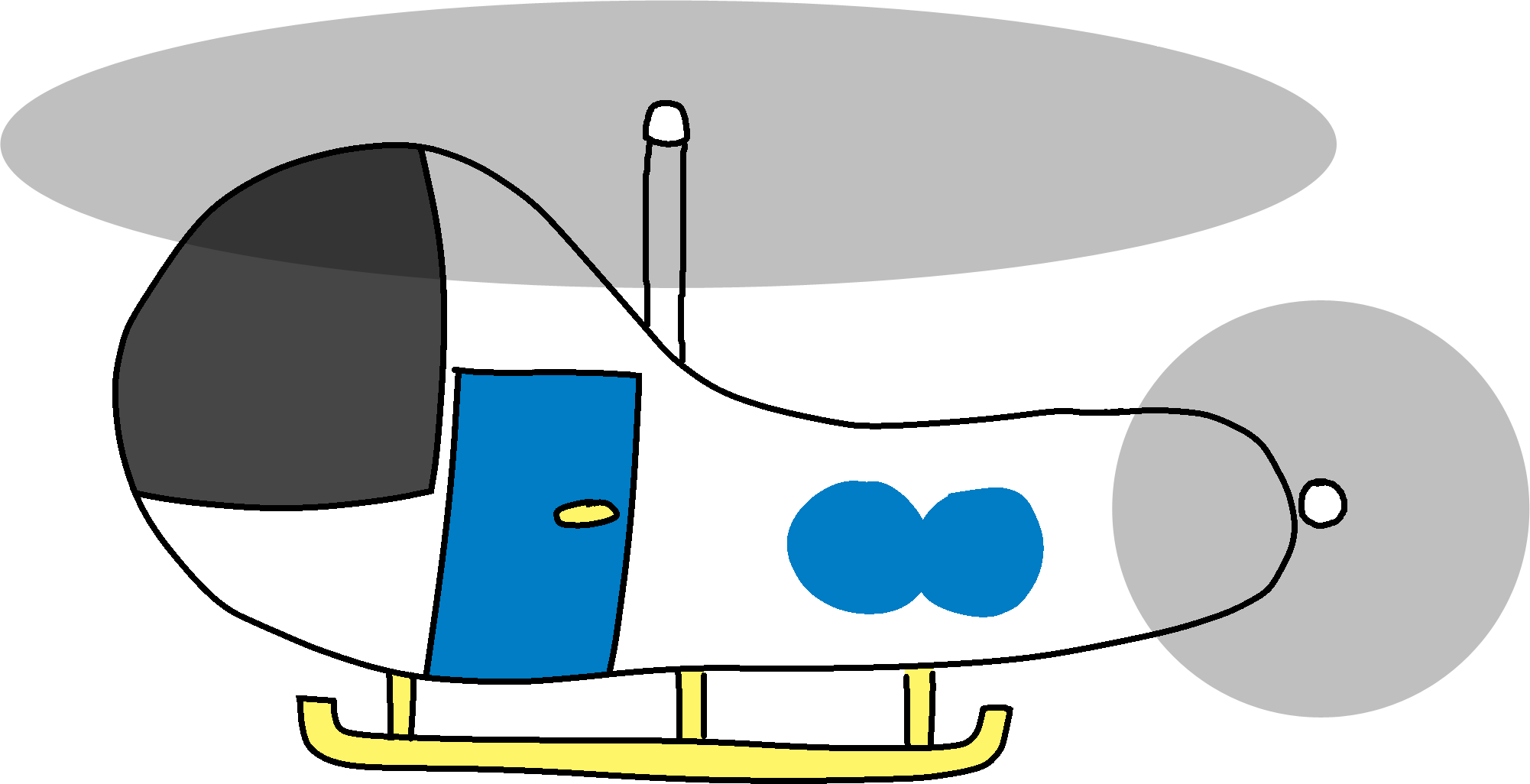 Helicopter (2002x1026), Png Download