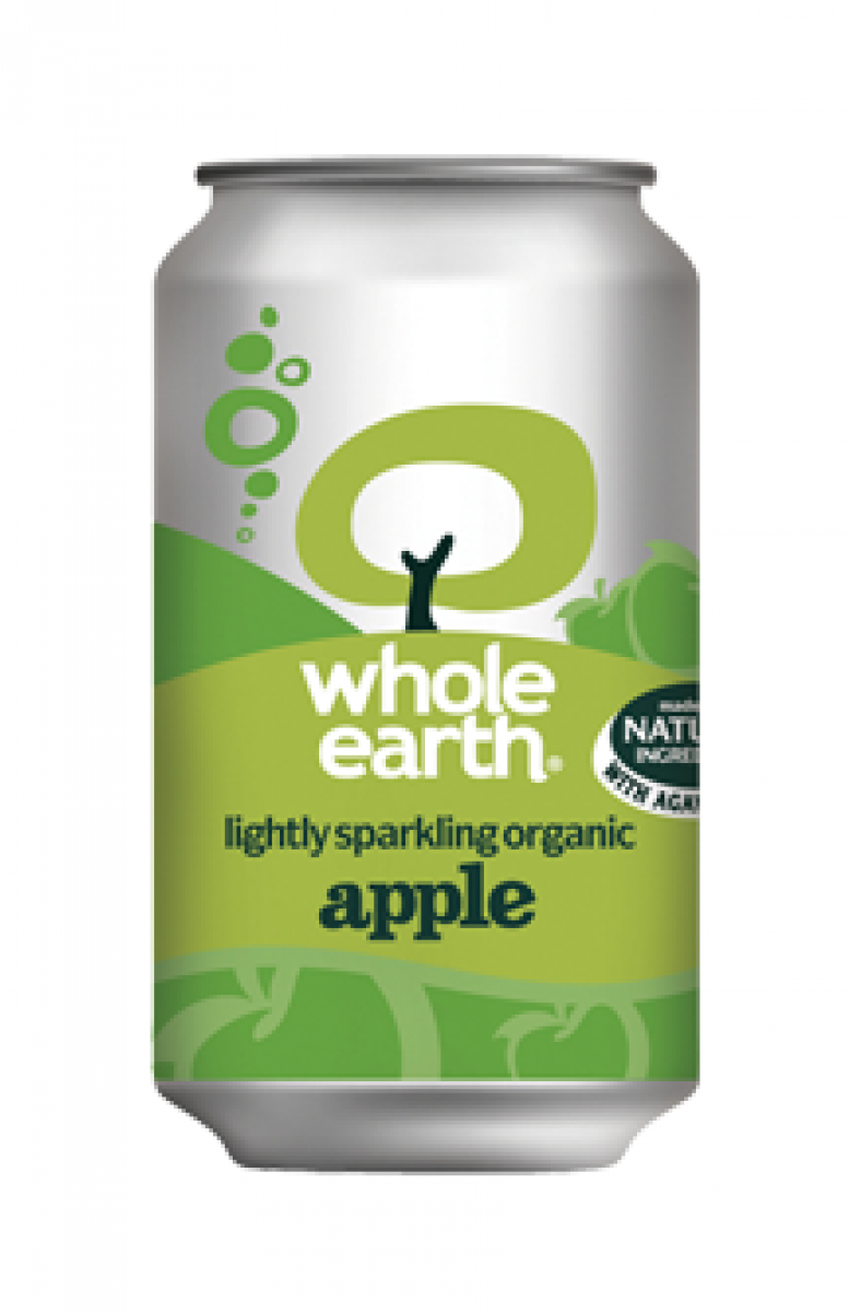 Magento - Whole Earth Drink Lightly Sparkling Apple Organic 330ml (1200x1200), Png Download