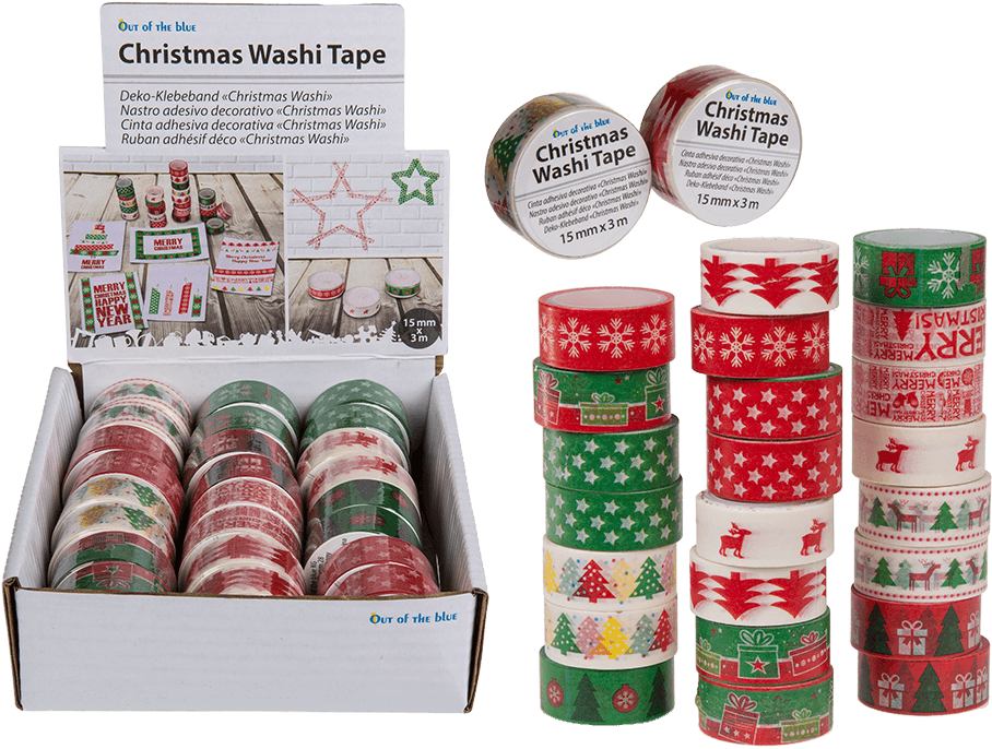 Decoration Tape - Nastro Adesivo Decorativo Washi Tape Natale (945x709), Png Download
