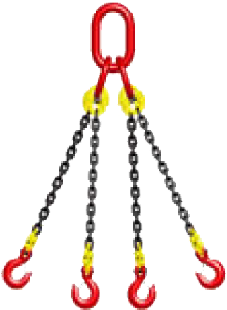 Pulpo En Cadena - 3 Legged Chain Sling (591x591), Png Download
