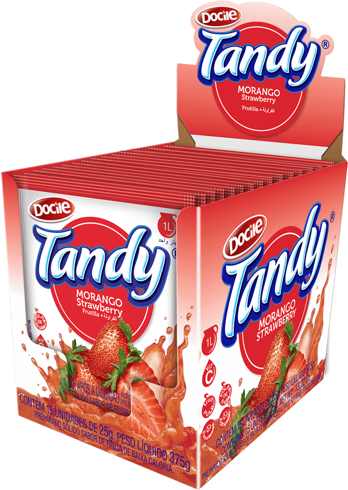 Refresco Em Po Morango - Refresco Em Po Tandy Sortidas (1000x1000), Png Download