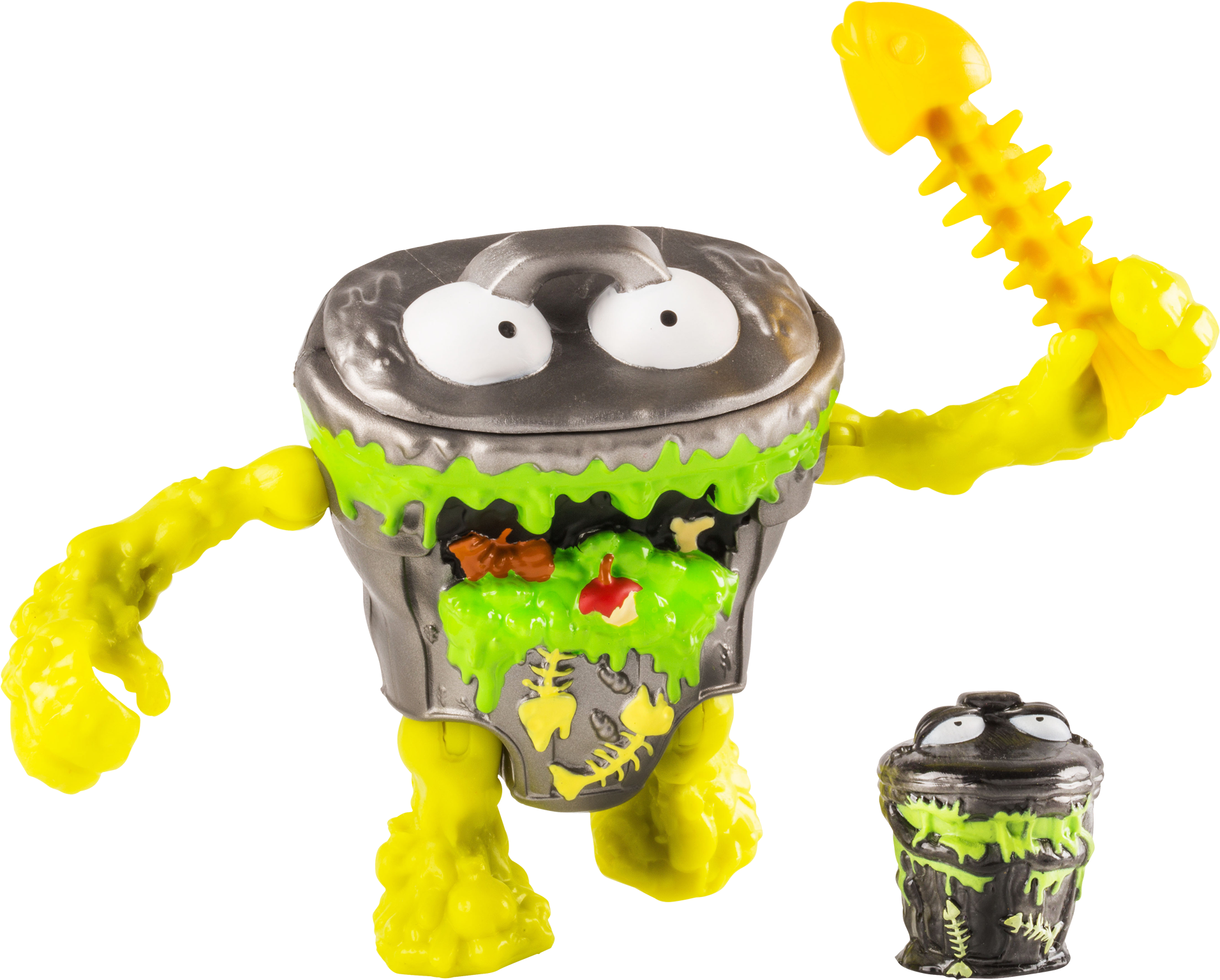 Trash Head Figure Unboxed - Grossery Gang Action Figures (2000x1597), Png Download