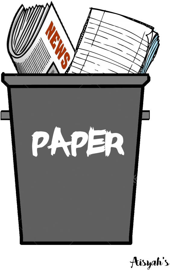 Whats In My Trash Paper With My Name - Cartoon Newspaper (632x924), Png Download
