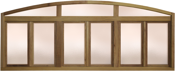 Europea Arco Rebajado Con Varios Módulos - Ventana De Arco Png (710x300), Png Download