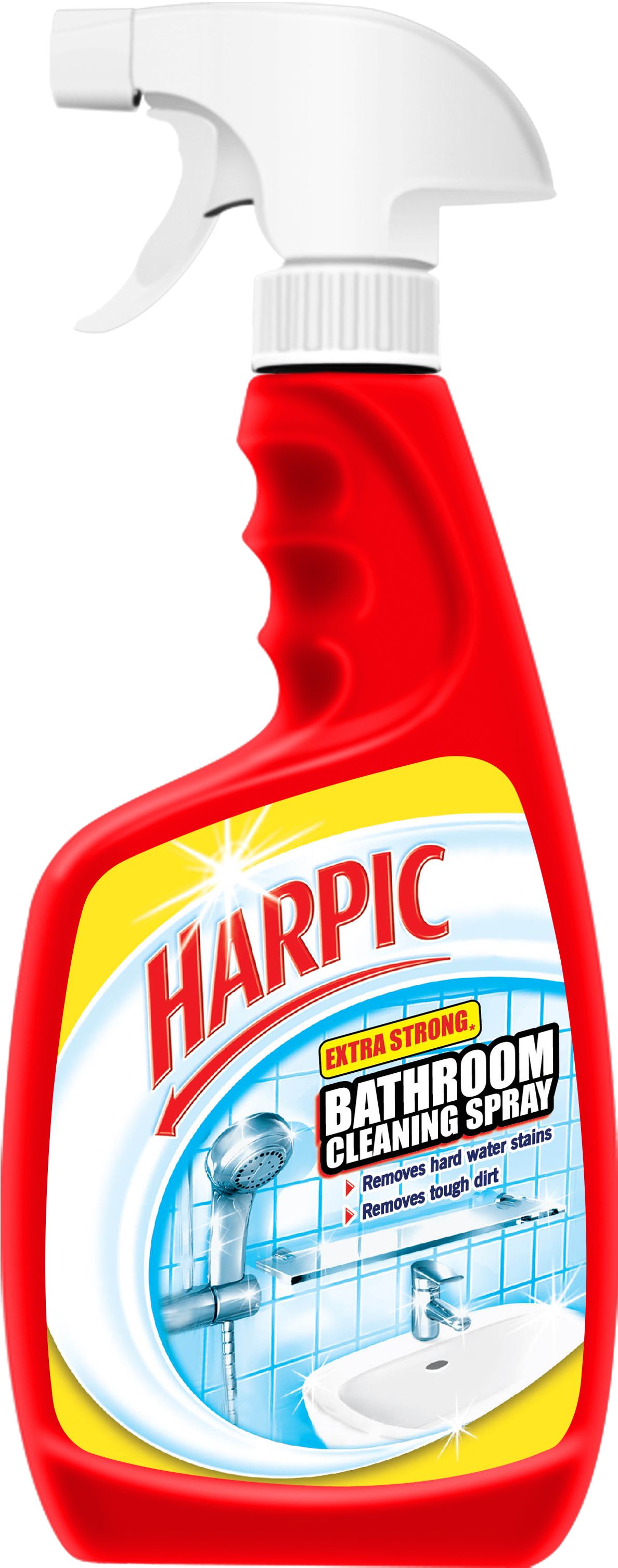 Harpic Bathroom Cleaner Spray - Harpic Bathroom Cleaning Spray 400ml (1313x3075), Png Download