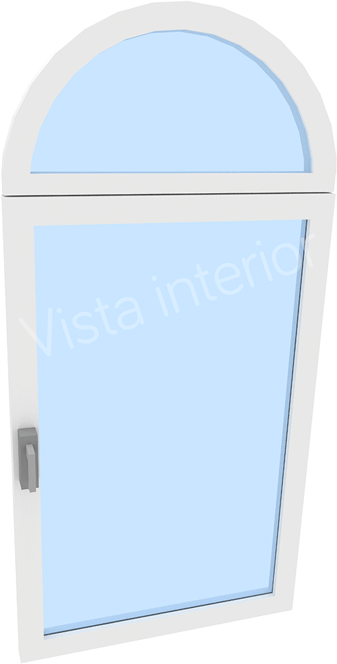 Ventana Oscilo-batiente De Una Hoja Con Fijo Superior - Arch (1000x1000), Png Download