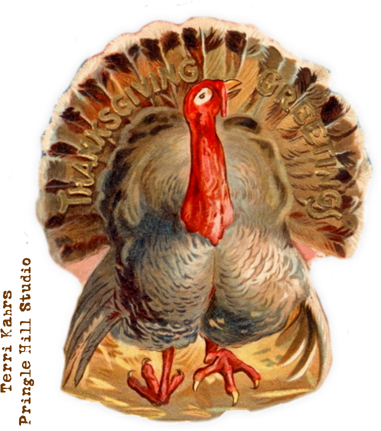 He's Bringing You A Ton Of Wishes For A Beautiful Thanksgiving - Buyenlarge 'thanksgiving Greetings' Painting Print (900x900), Png Download