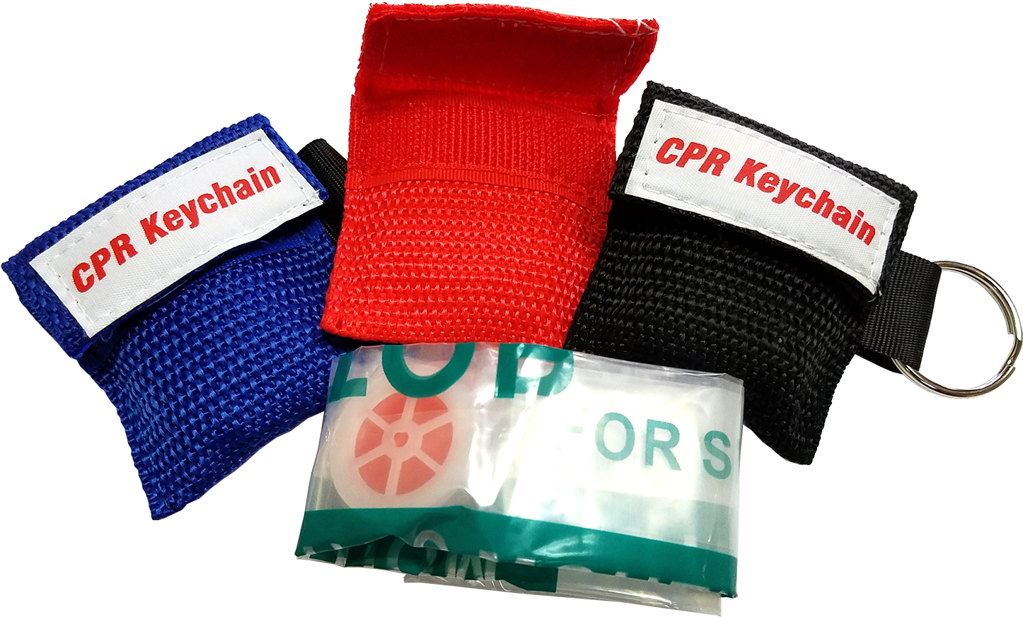 Res Cue Key Cpr Faceshield With One Way Valve In Nylon - Strap (1500x1500), Png Download
